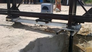 Купить сваи для ворот в Усть-Кут. Заказать ворота на сваях под ключ от 21515 руб